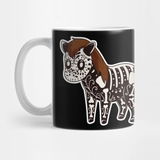 Day of the Dead Pony Skeleton Mug